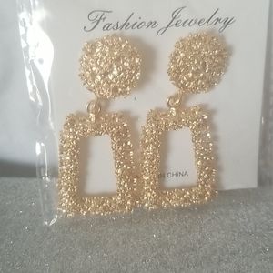 Gold drop earrings